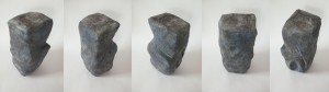 Sequence of Views of Small Rock Tower • 7in x 7in x 14in • Paper Mache• 2013